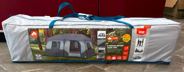 NEW Ozark Trail 8 Person Instant Pop-Up Cabin Tent