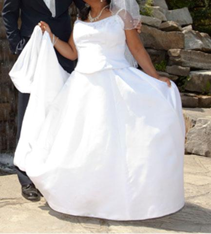 SAY YES TO OUR NEW BRIDE'S WEDDING DRESS