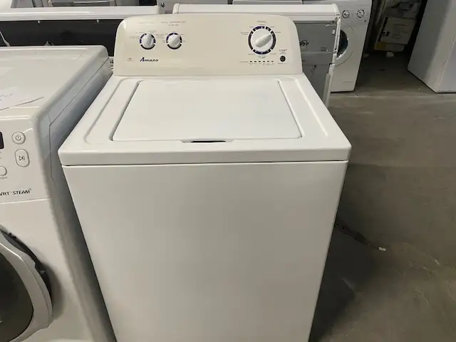 Laveuse seule traditionnelle blanche Amana