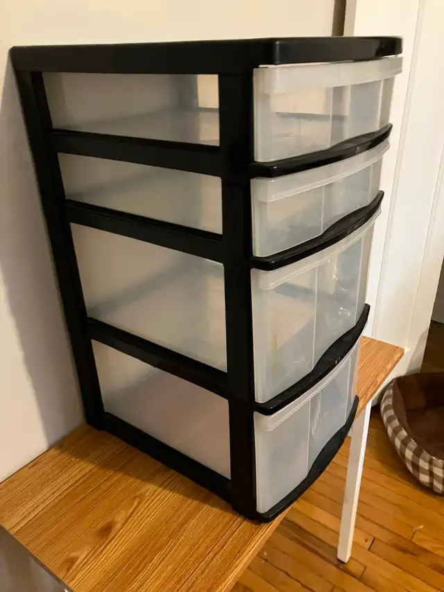 4 drawer storage unit
