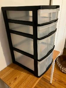 4 drawer storage unit