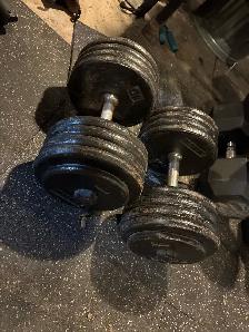 95 lbs York dumbells