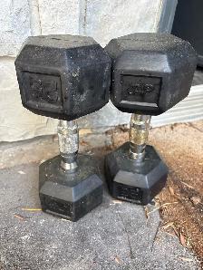 95 lbs York dumbells - Photo 3