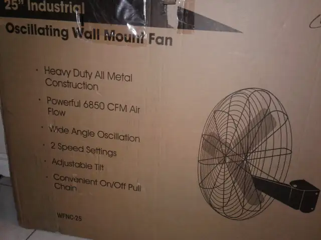 WALLMOUNT INDUSTRIAL FAN - TRADE FOR WEIGHTS