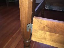 Antique oak twin bed (negotiable) - Photo 3