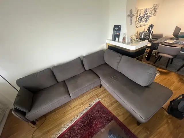 Grey  Comfortable Large L shape sofa for sale