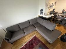 Grey  Comfortable Large L shape sofa for sale