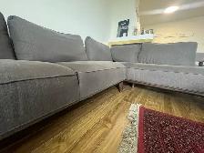 Grey  Comfortable Large L shape sofa for sale - Photo 4