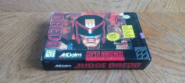 1991 SNES Judge Dredd Complete in-box