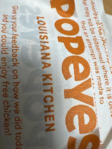 cashier popeyes