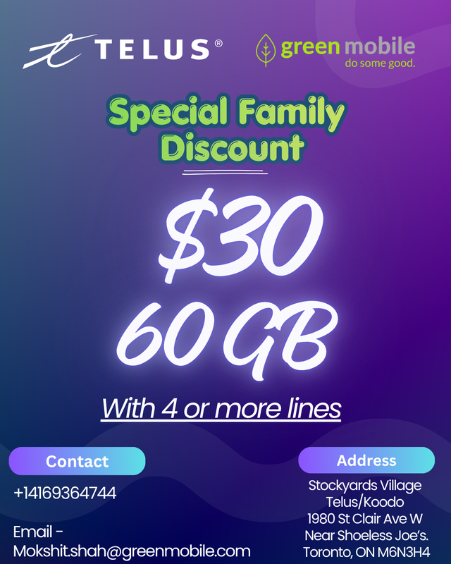 TELUS FAMILY DISCOUNT