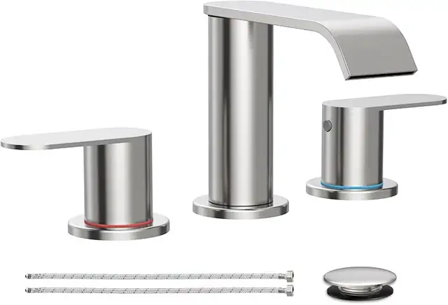 Brand New Brushed Nickel Bathroom Waterfall Faucet For Sale