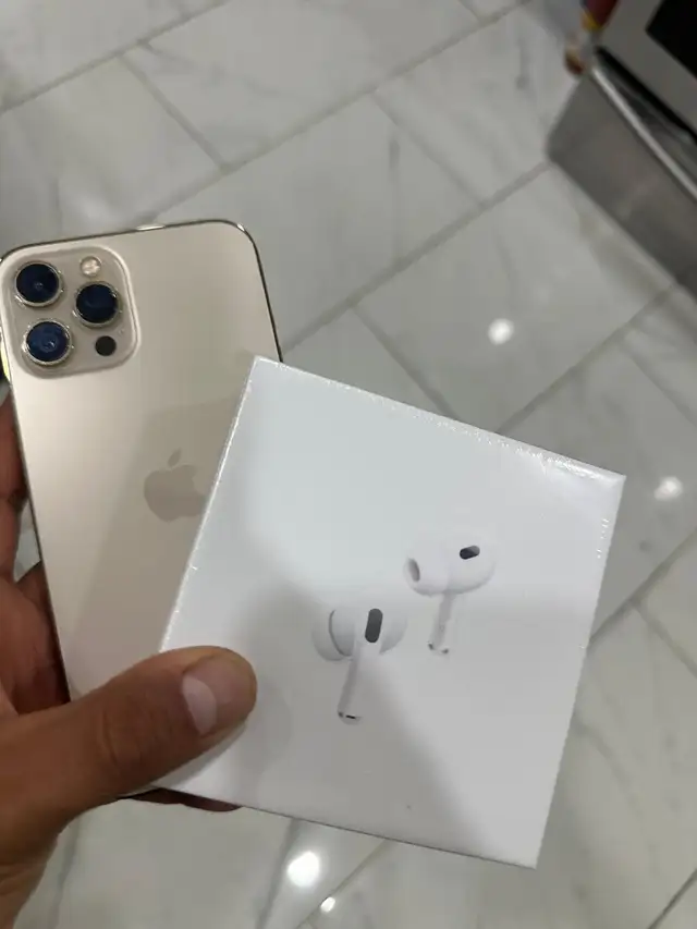 iPhone 12 Pro max 128GB Airpods Pkg/Delivery