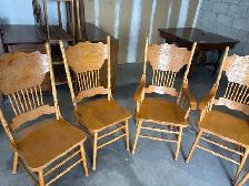 Free delivery used Oak Dining Table with 6 Chairs - Photo 5