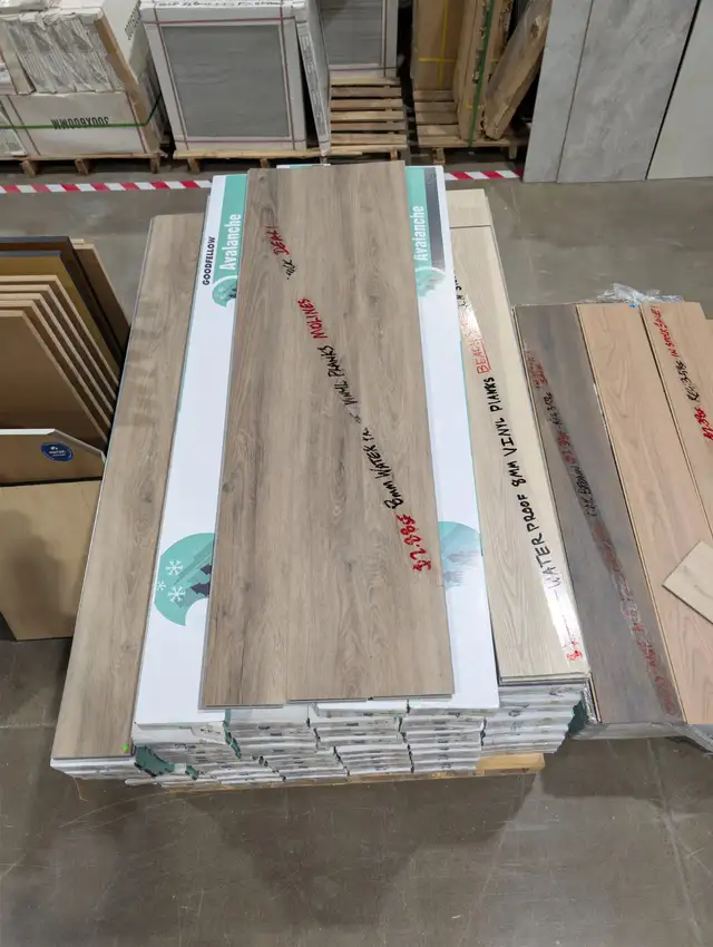 VARIOUS TYPES OF IN STORE VINYL SOLD AT SQUAREFOOT FLOORING