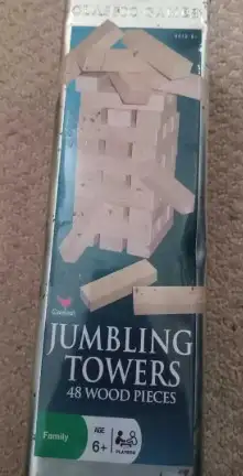 Cardinal Jumbling Towers Game, Toy- vintage version of jenga?