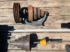1883 W.F. & J. Barnes step pulleys, drill press parts