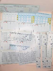 Warhammer 40k Large Ultramarine transfer sheet lot