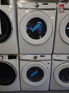 Samsung '27' White Front Load Washer and Dryer Set on Sale‼️