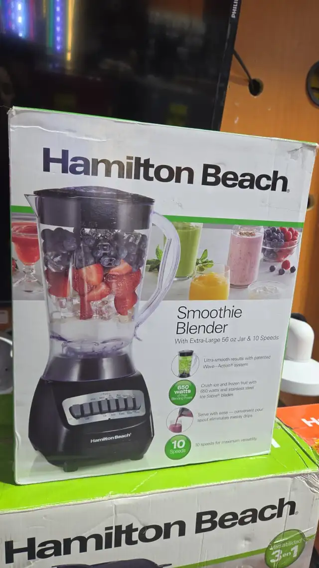 HAMILTON BEACH SMOOTHIE BLENDER FEATURES