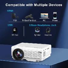 Mini Projector with Projector Screen