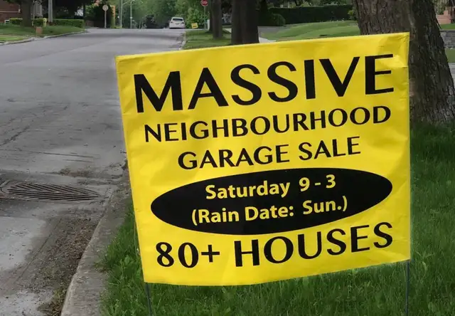 Massive Neighbourhood Garage Sale