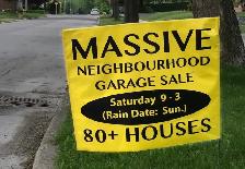 Massive Neighbourhood Garage Sale