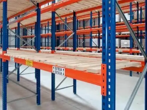 Système de rayonnage industriel pour palettes d'entrepôt 120x48x