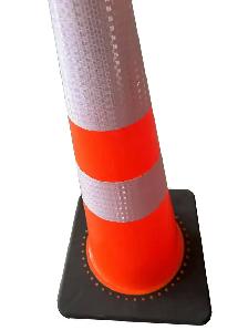 Cônes de sécurité de chantier en PVC - Photo 3