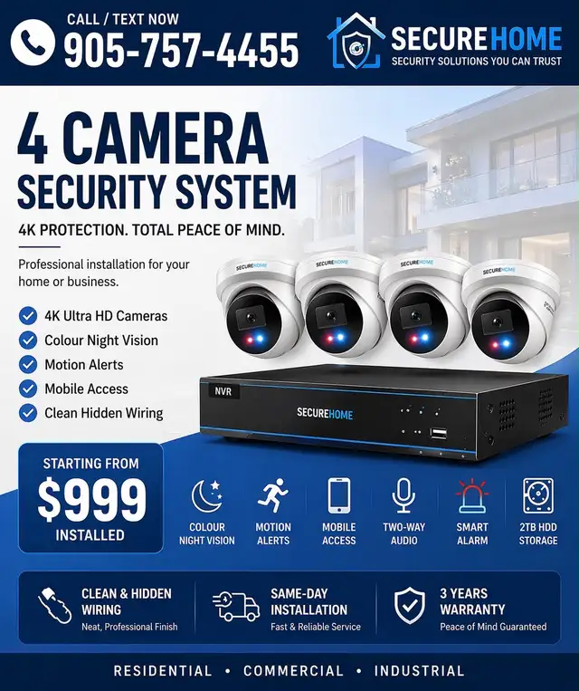 4K security camera Installation
