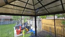SOJAG 10x12 HARDTOP GAZEBO – ALUMINUM FRAME – CURTAINS & NETTING - Photo 3