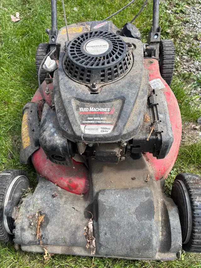yard machine self propelled mower