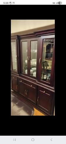 Excellent New Condition Solid Wood Hutch - Photo 2