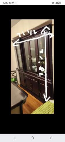 Excellent New Condition Solid Wood Hutch - Photo 6