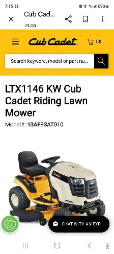 Cadet Riding  Lawn mower - Photo 5