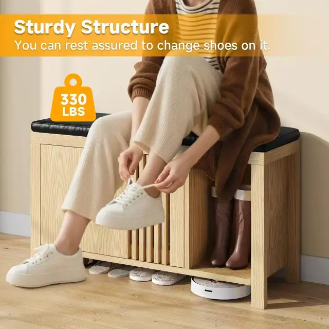 Brand New Simple Shoe Storage Bench Special $69