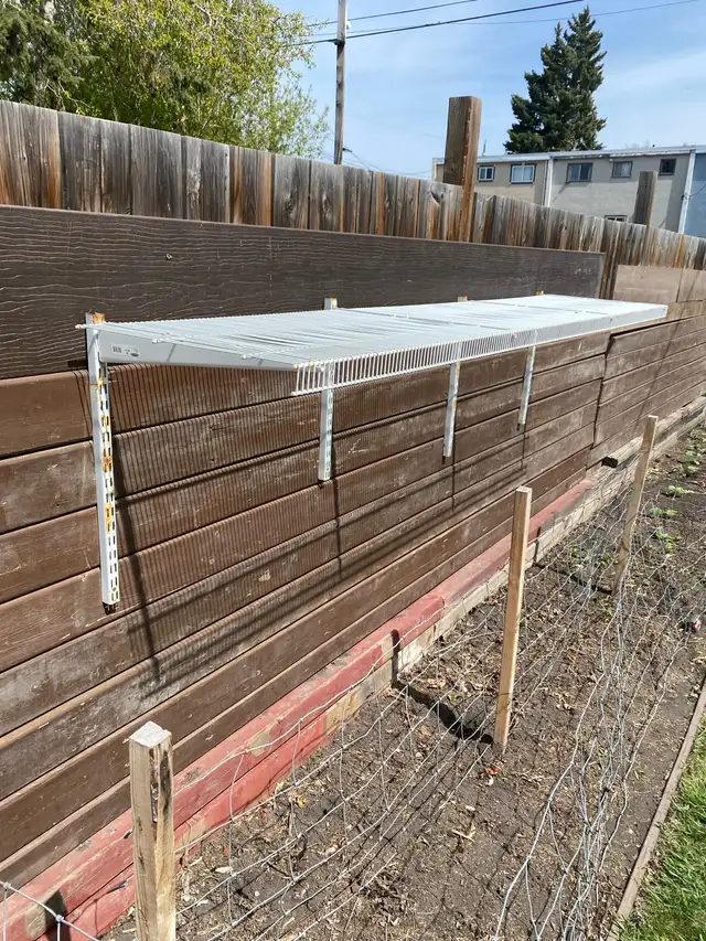 white wire shelf