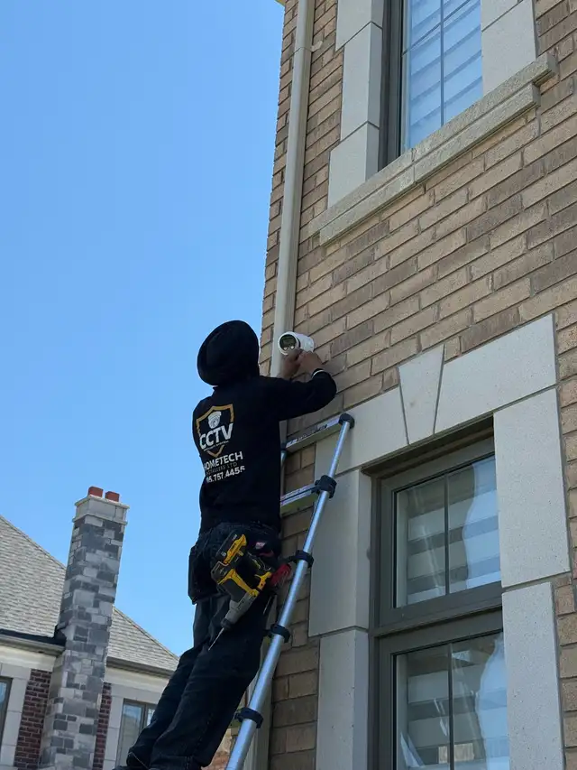 4K security camera installation