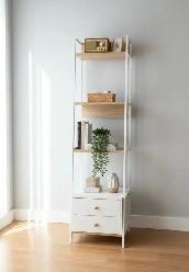 Brand New 5-Tier Metal Book Shelf with 2-Drawer Special $79 - Photo 3
