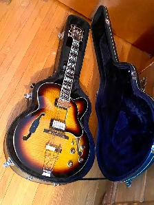 Ibanez AF155-AYS Artstar Semi Acoustic Guitar, CASE, Excellent! - Photo 2