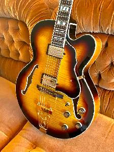 Ibanez AF155-AYS Artstar Semi Acoustic Guitar, CASE, Excellent! - Photo 3