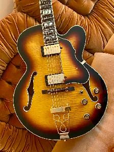 Ibanez AF155-AYS Artstar Semi Acoustic Guitar, CASE, Excellent! - Photo 8
