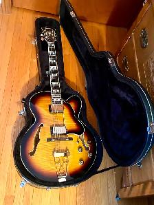 Ibanez AF155-AYS Artstar Semi Acoustic Guitar, CASE, Excellent! - Photo 9