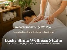 Weekend wellness, gentle style.Lymphatic drainage massage — a