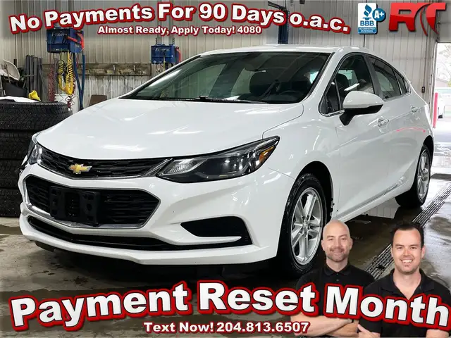 2018 Chevrolet Cruze LT - Backup Cam, Rear Defrost