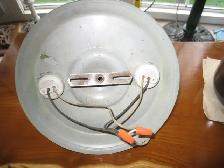 VINTAGE ANTIQUE FLUSH MOUNT CEILING TWIN LIGHT FIXTURE - Photo 3