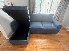 Sofa-lit sectionnel réversible  – Comme NEUF  (Laval) - Photo 3