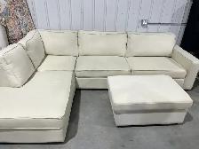 Fabric Sectional with Storage Ottoman - display - Photo 2