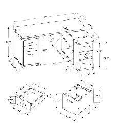 Bureau en L avec rangement - Photo 2