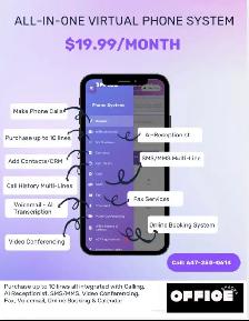 virtual phone system $19.99 /month